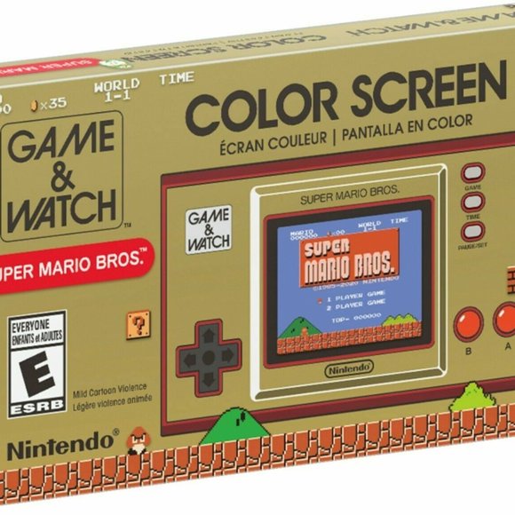 Nintendo Game and Watch Super Mario Bros Electronic Handheld NEW